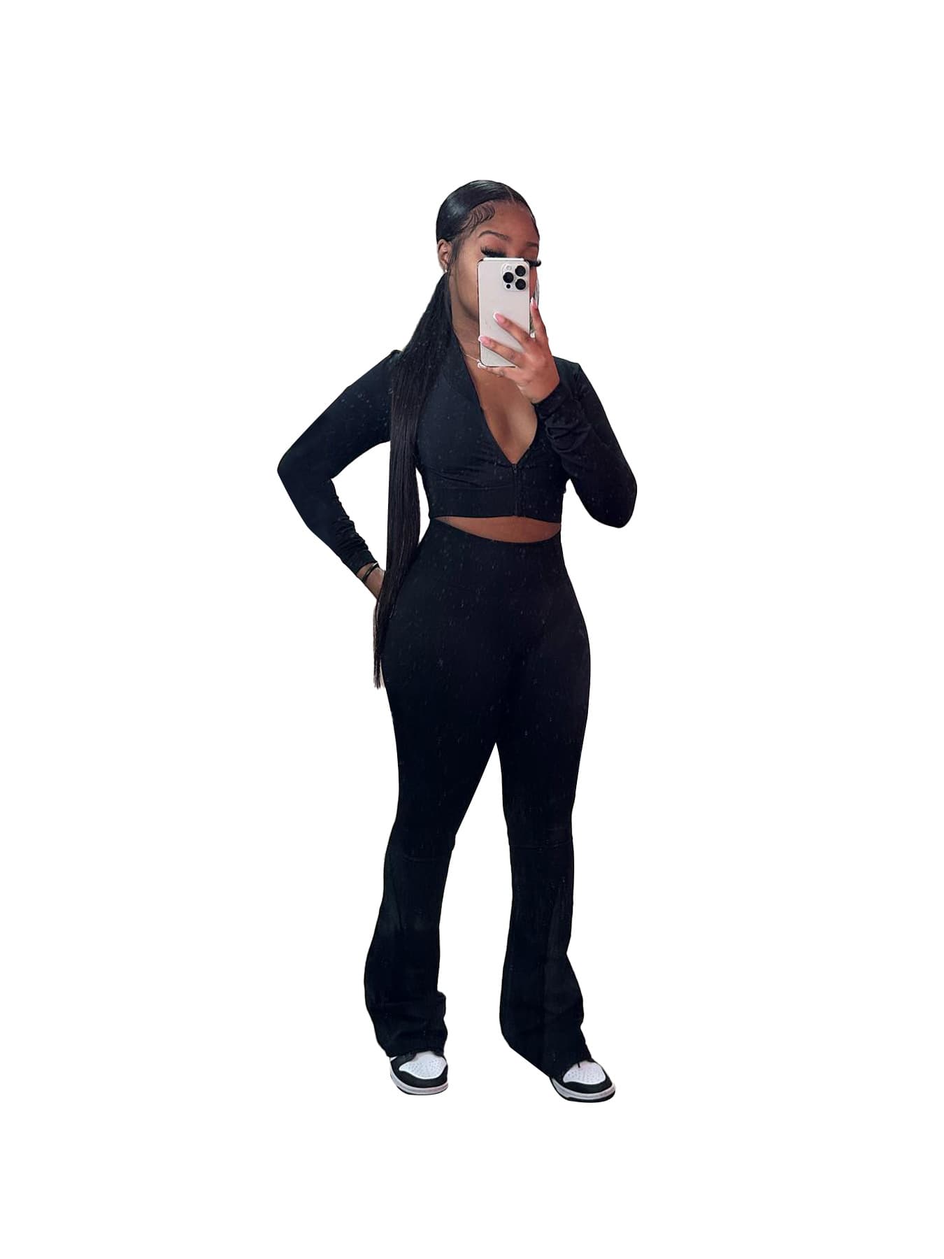 Traje deportivo de mujer con pantalones bootcut