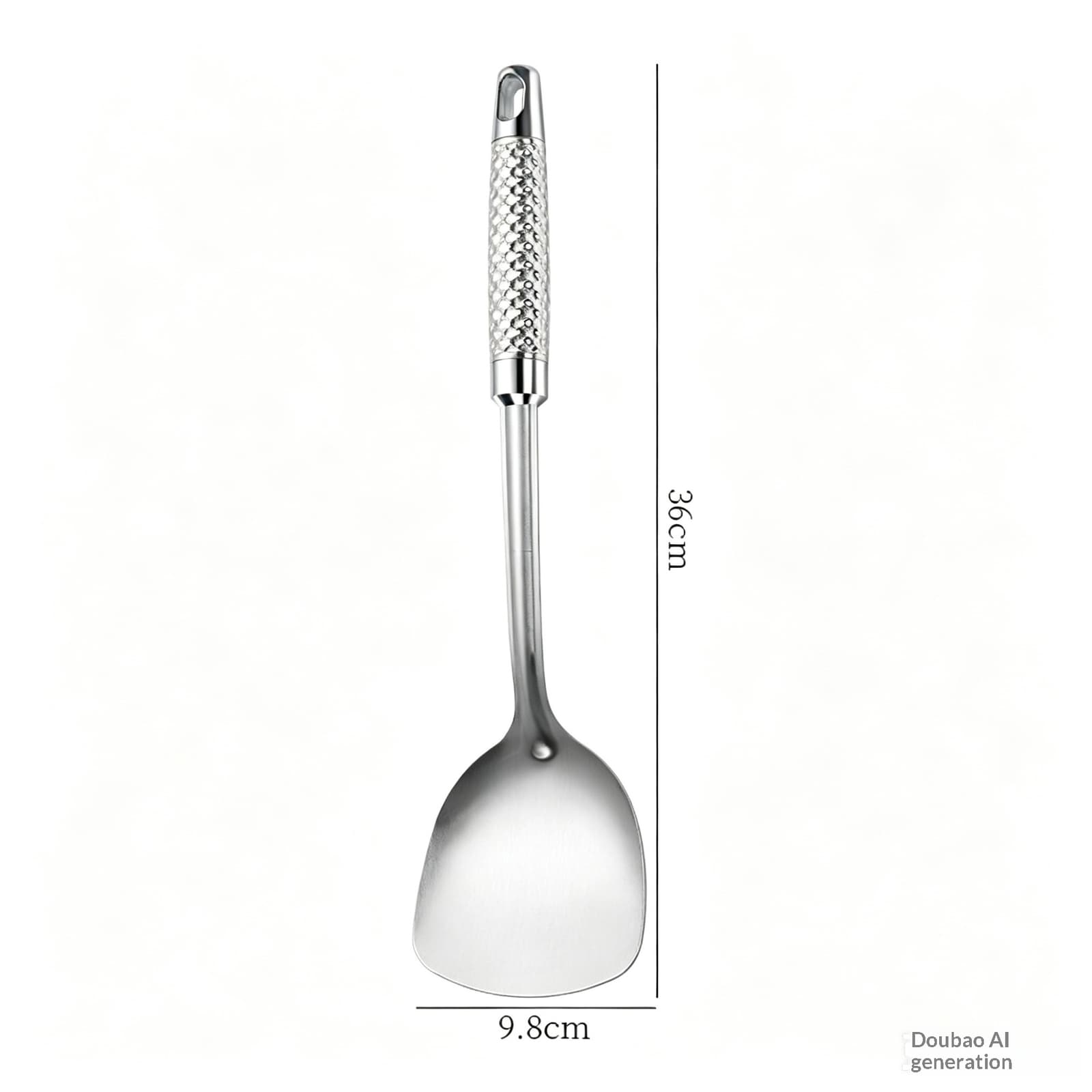 Juego de utensilios de acero inoxidable con mango martillado