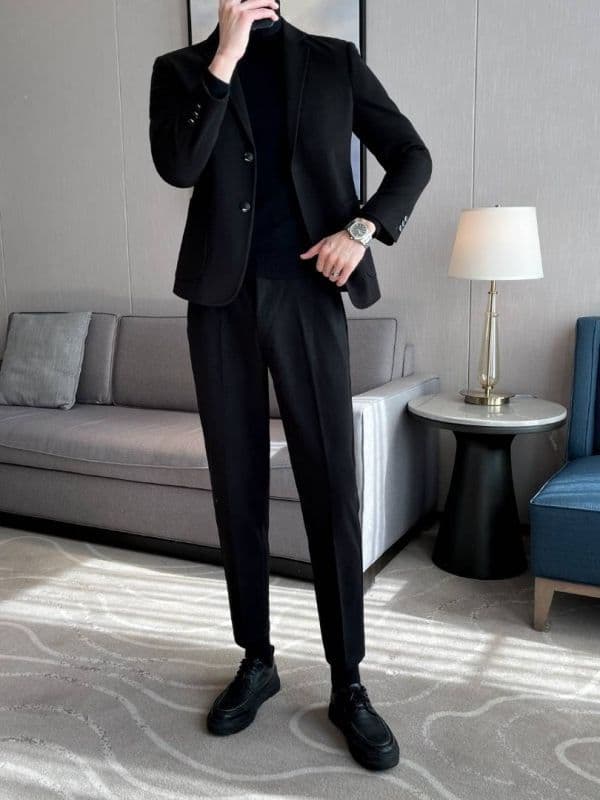 Blazer de lana para hombre corte ajustado