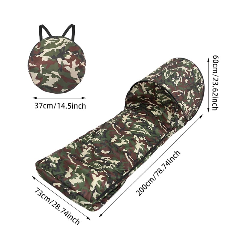 Funda de saco de dormir portátil con protección de mosquitos