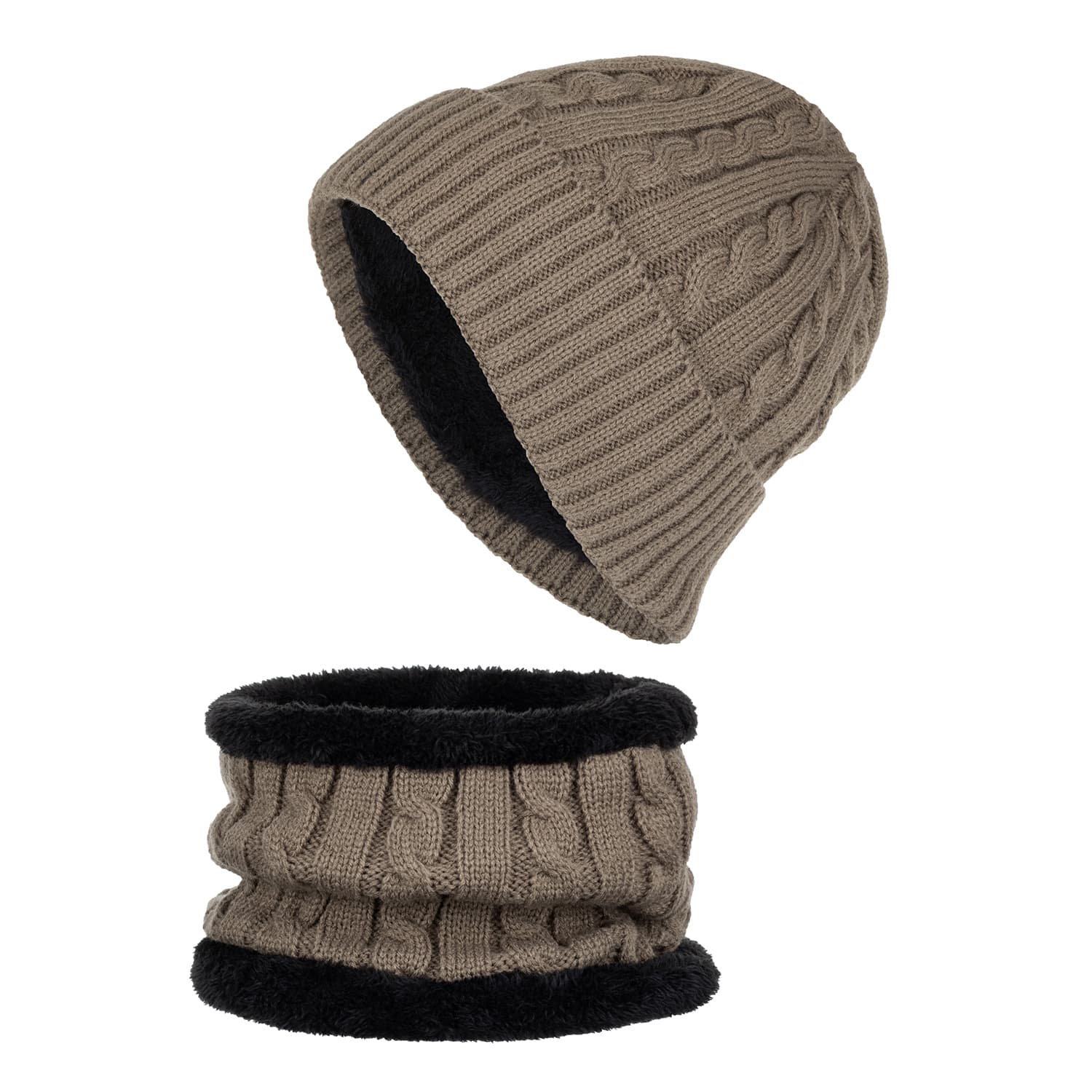 Conjunto de gorro y bufanda estilo coreano para otoño e invierno