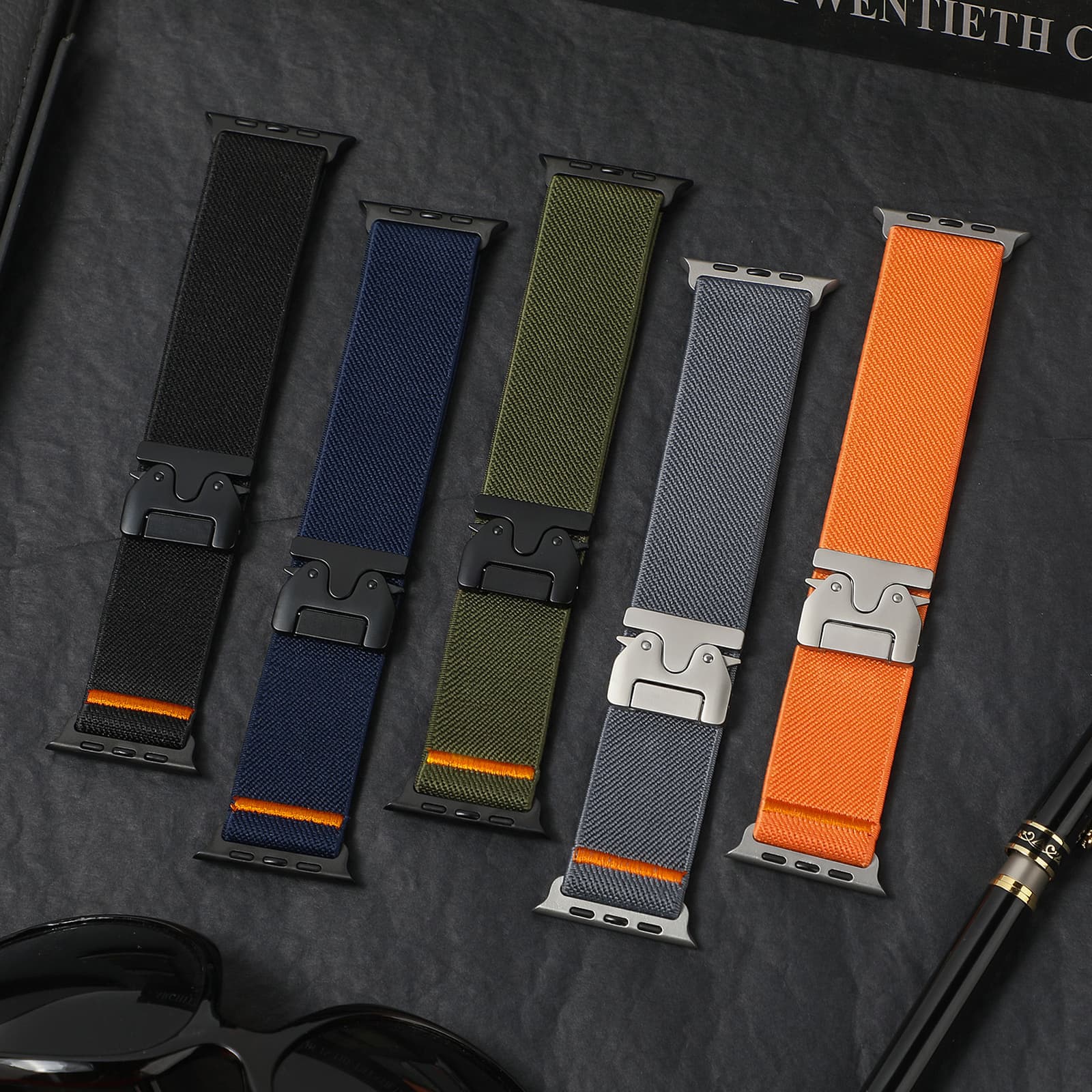 Correa elástica de nylon para reloj inteligente