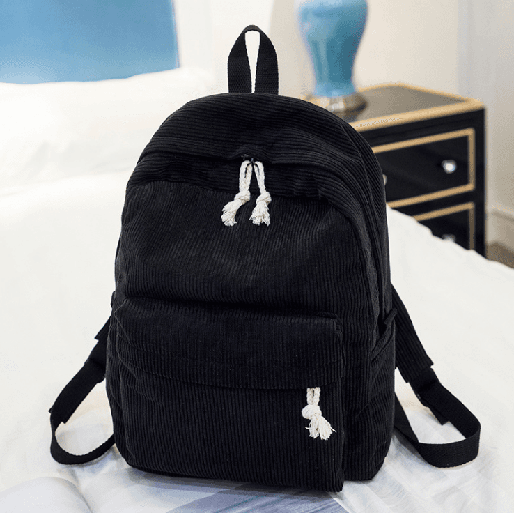 Mochila de pana para estudiantes