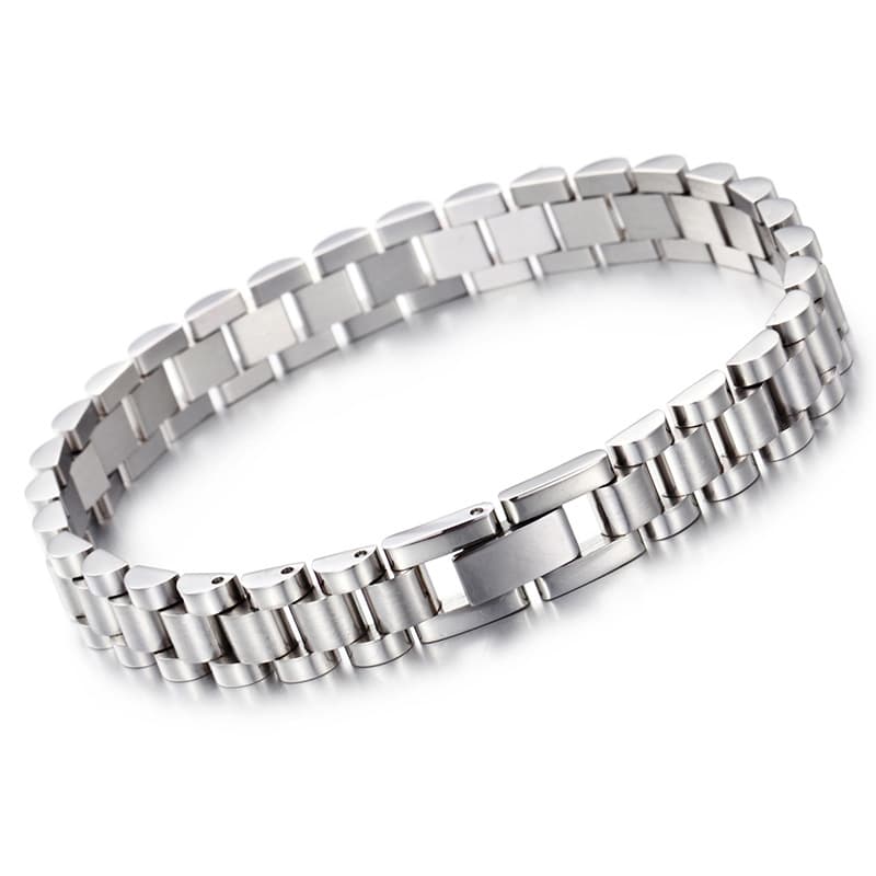 Pulsera acero titanio clásica de moda