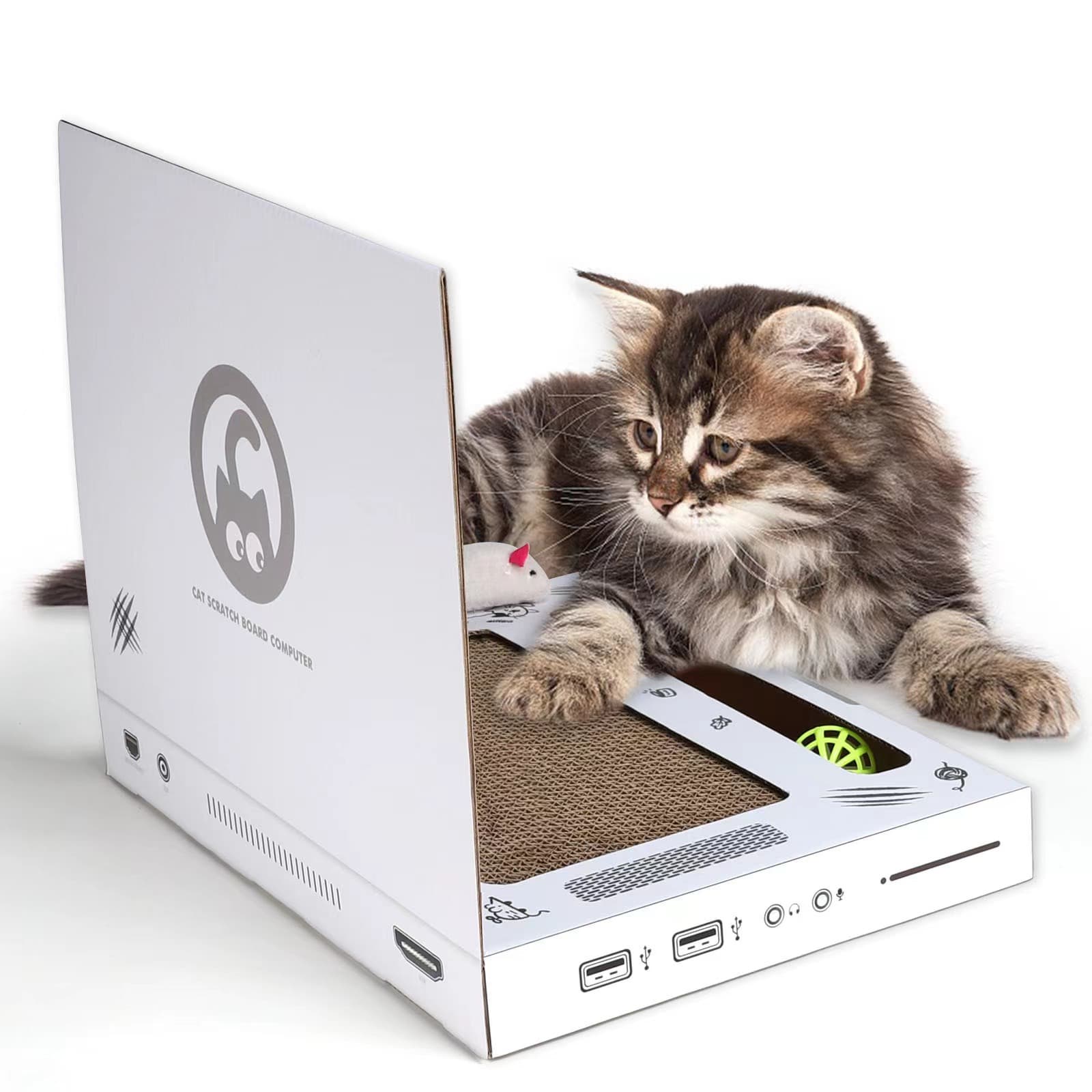 Tabla rascadora para gatos con forma de consola de juegos