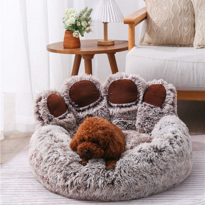 Nido para perro con diseño de pata de oso
