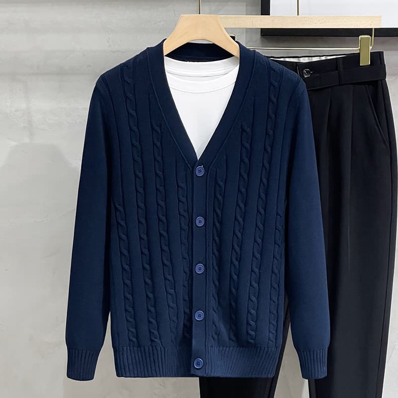 Cardigan de algodón para hombre