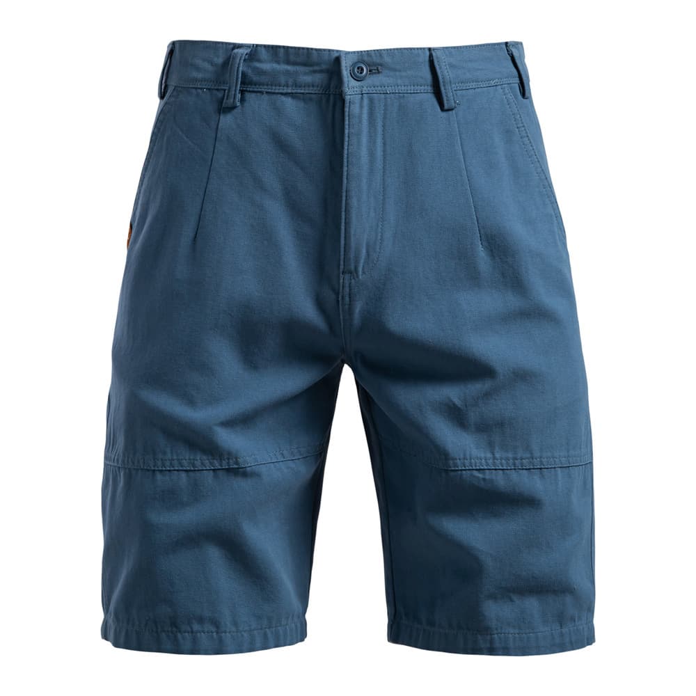 Shorts de trabajo de algodón puro recto para hombre