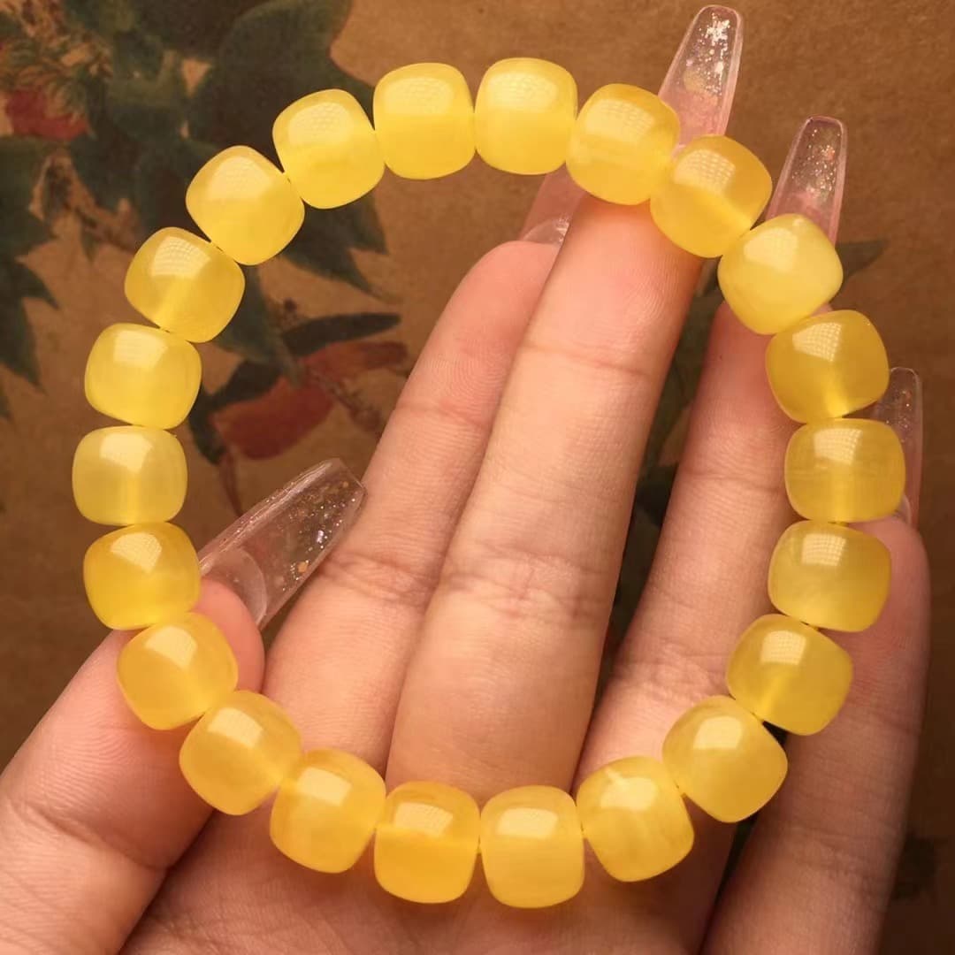 Pulsera de cera de abeja natural con diseño clásico
