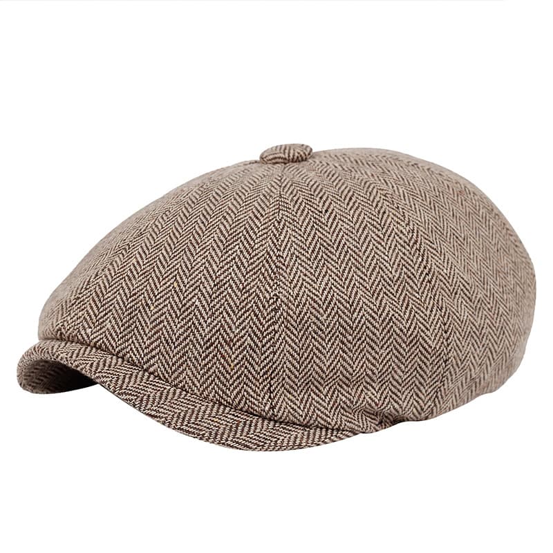 Gorra octagonal vintage con visor tipo pato