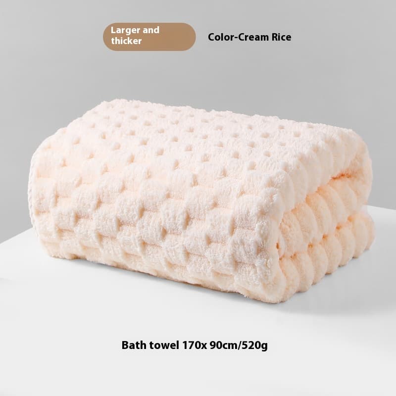 Toalla de baño de coral fleece absorbente