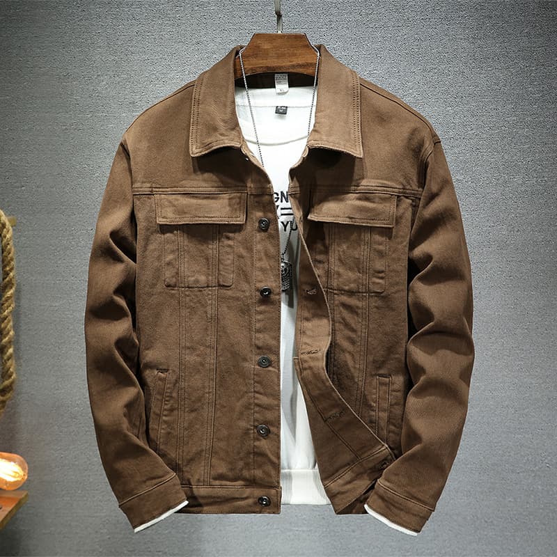 Chaqueta de mezclilla ajustada estilo coreano