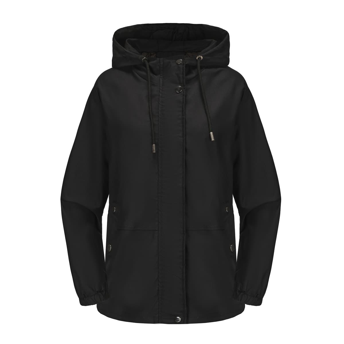 Chaqueta con capucha resistente al viento para mujer