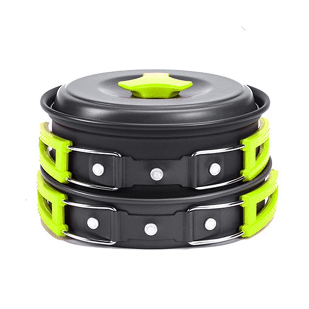 Juego de cocina de camping de aluminio para 2-3 personas