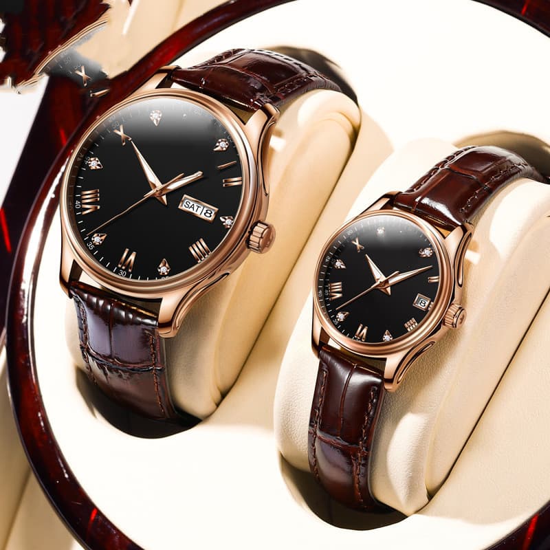 Reloj mecánico casual unisex resistente al agua