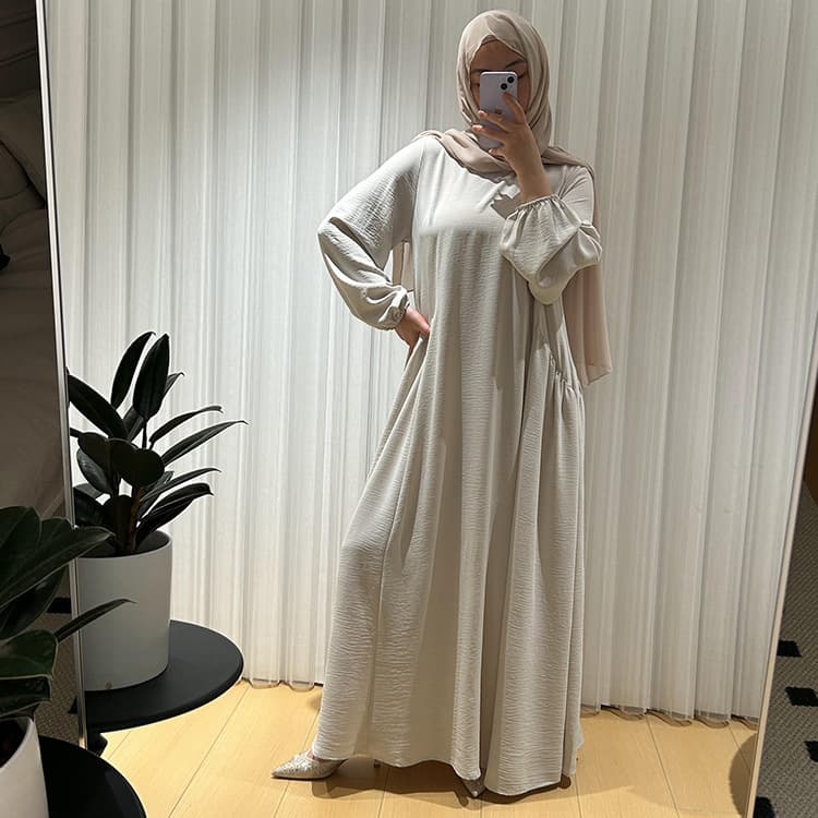 Vestido djellaba de mujer con manga larga y diseño suelto