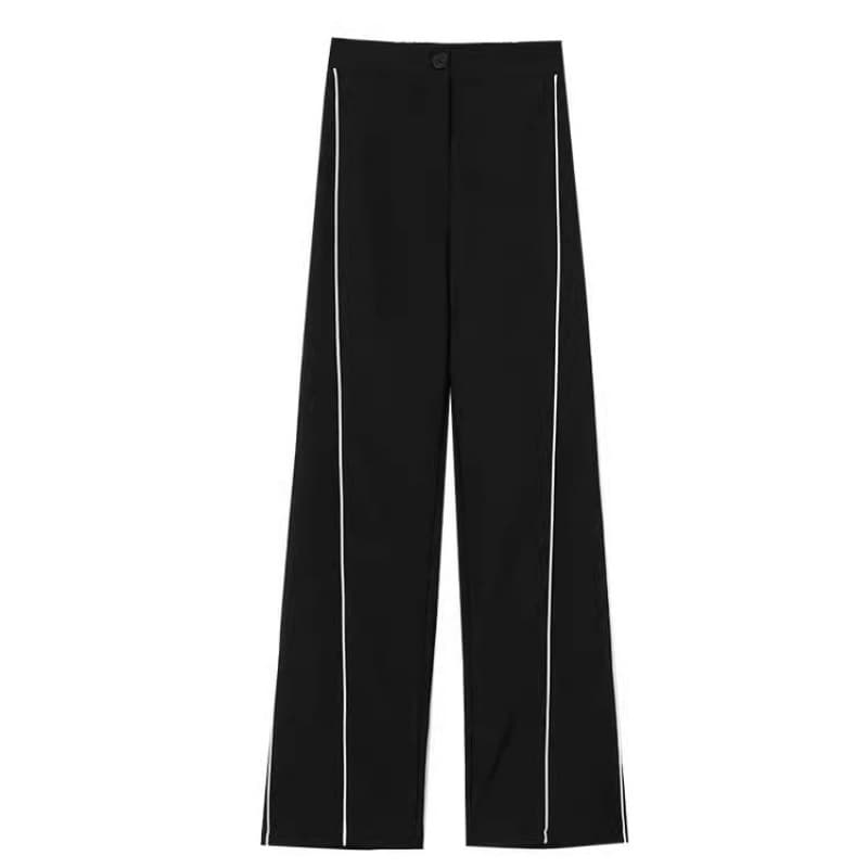 Pantalón deportivo mujer cintura alta recto