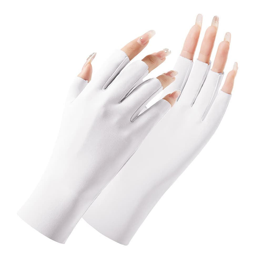 Guantes de seda fría con protección solar para mujer