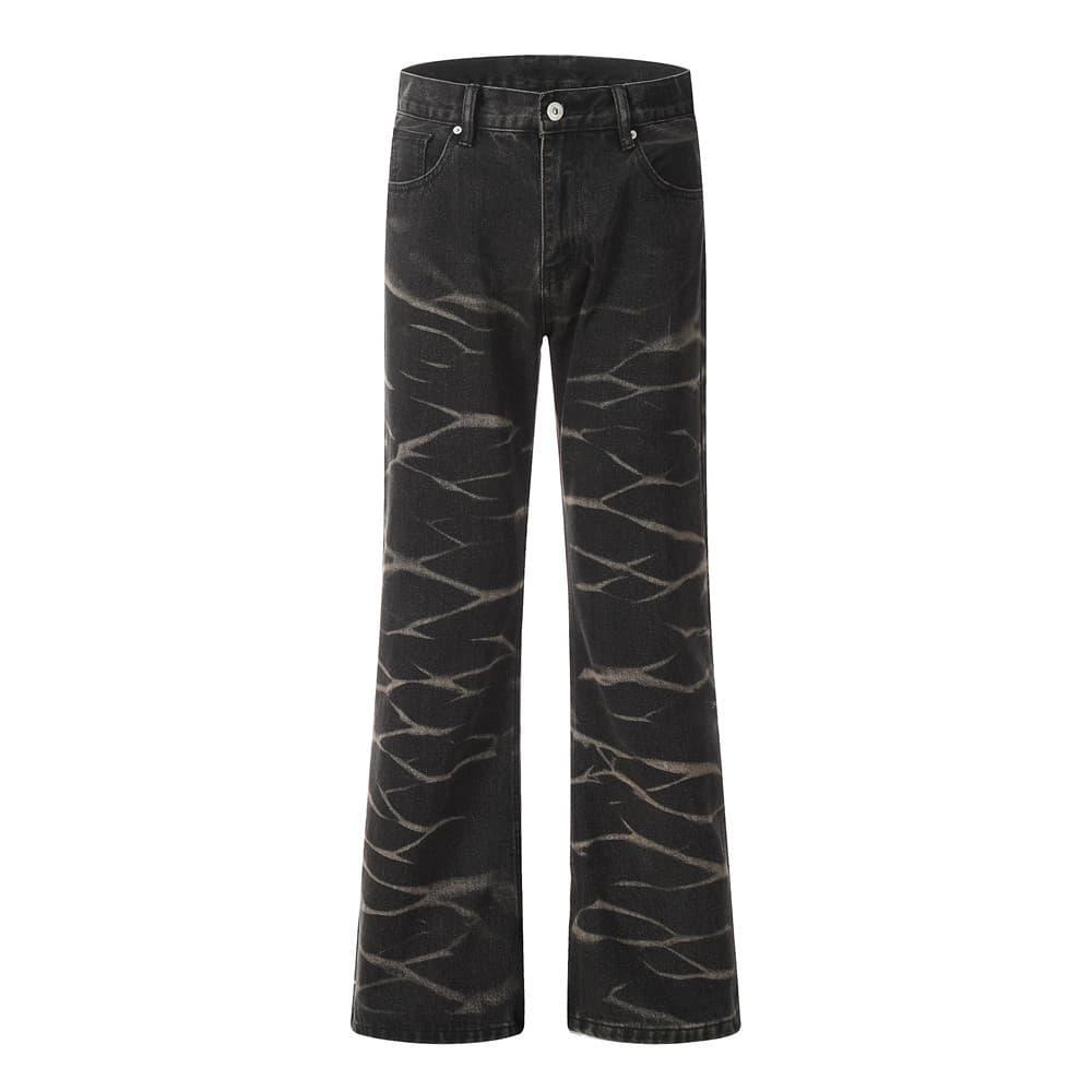 Pantalones denim tie-dye para hombre