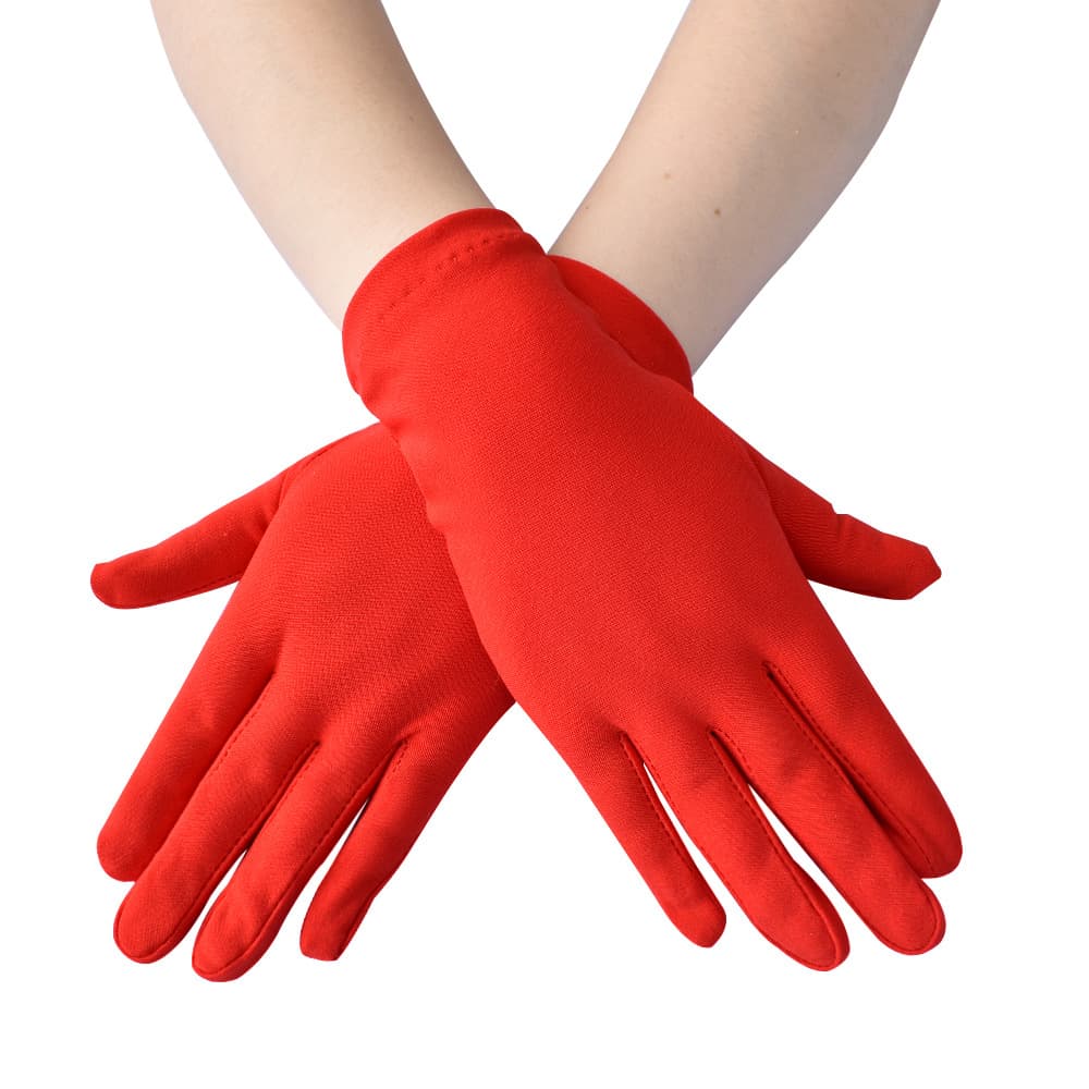 Guantes elásticos de seda de leche suave para mujer