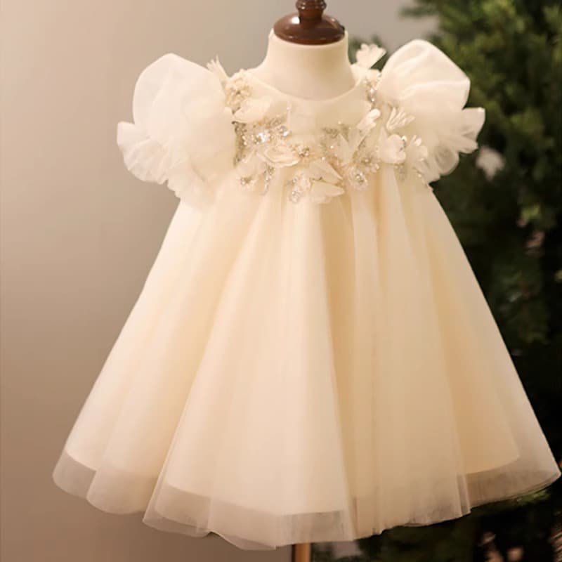 Vestido de princesa para niña con forro de algodón