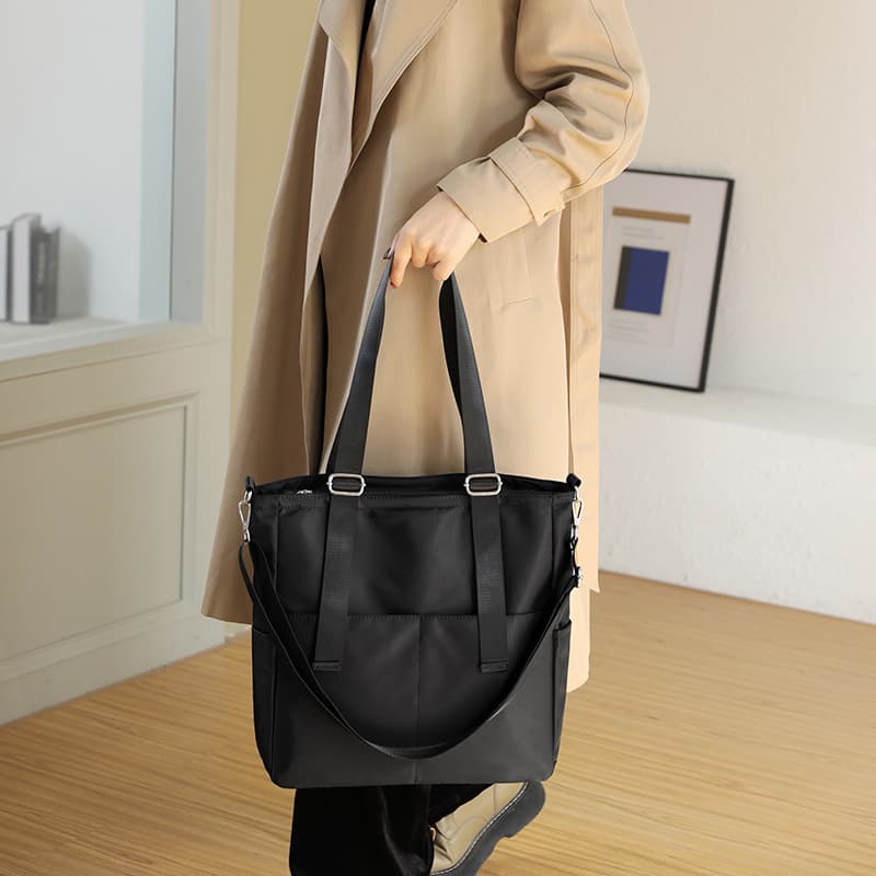 Bolsa tipo tote de tela Oxford con gran capacidad