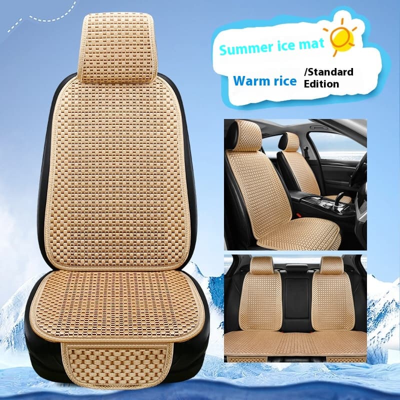 Cojín de asiento auto seda fría para verano