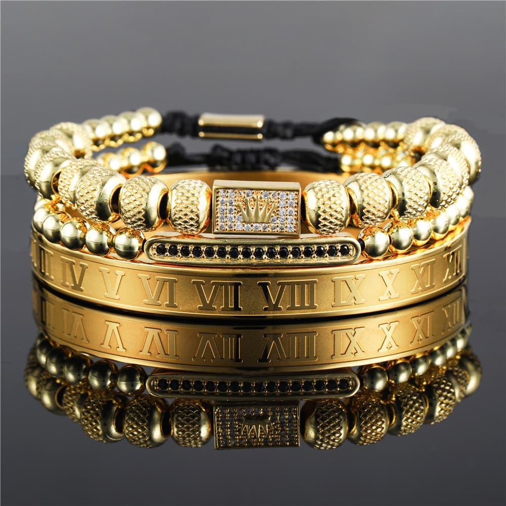 Pulsera vintage con corona trenzada