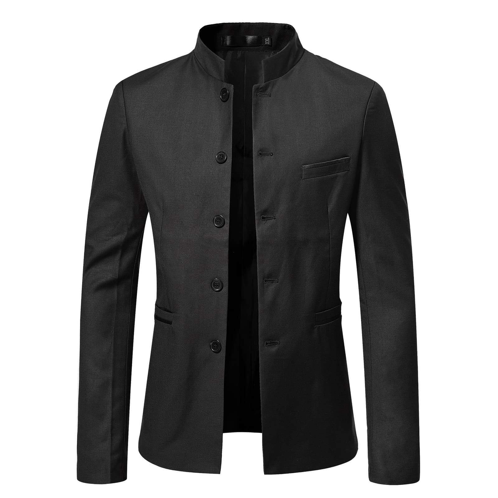 Saco slim fit de hombre con cuello de pie