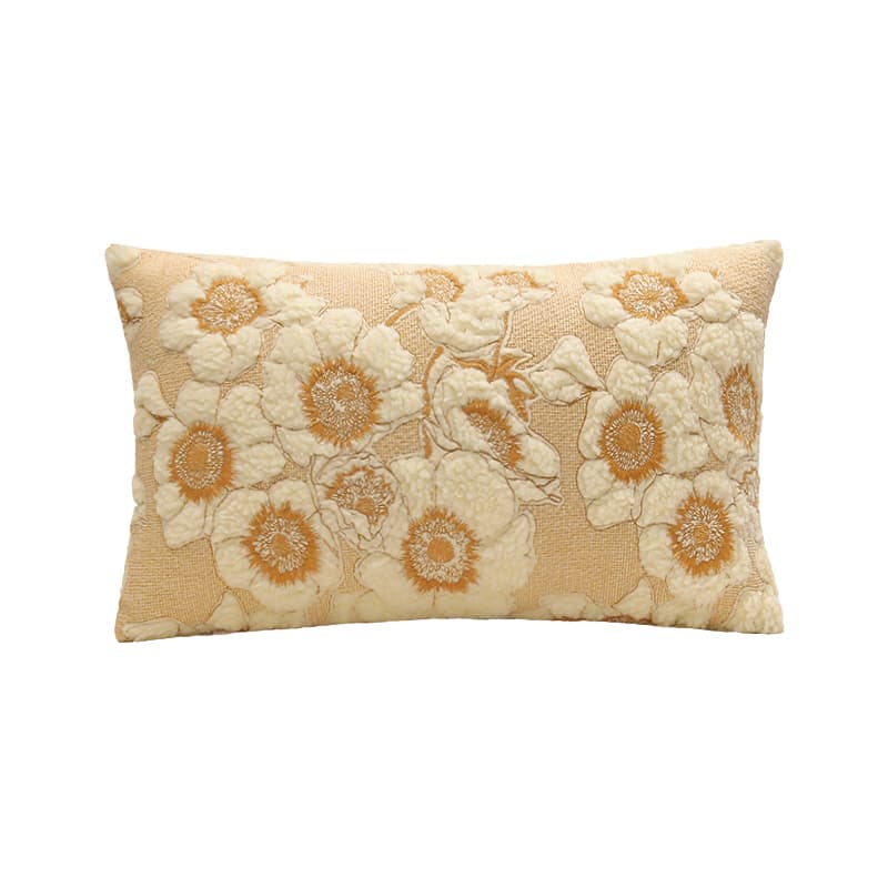 Funda de almohada vintage estilo francés con flores