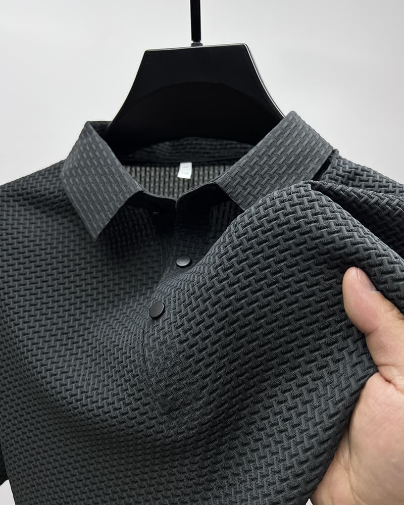Camiseta manga corta malla ice silk para hombre