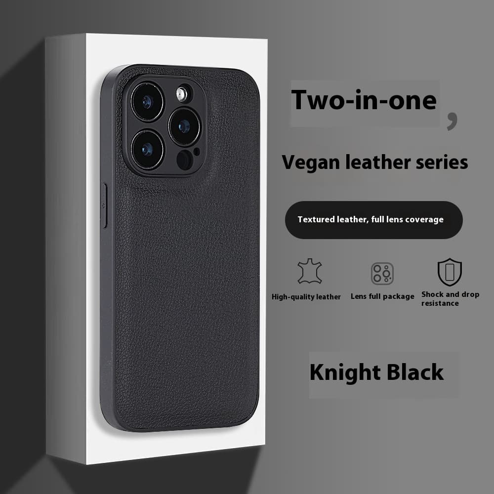 Funda tipo litchi para iPhone con protección premium