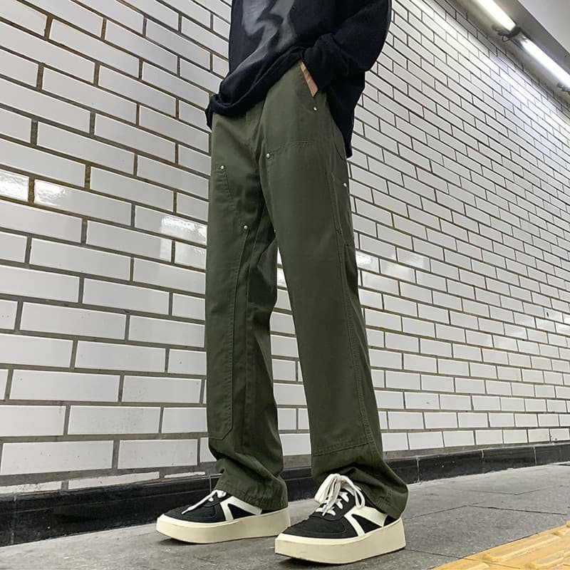 Pantalones de trabajo holgados con refuerzo en rodillas