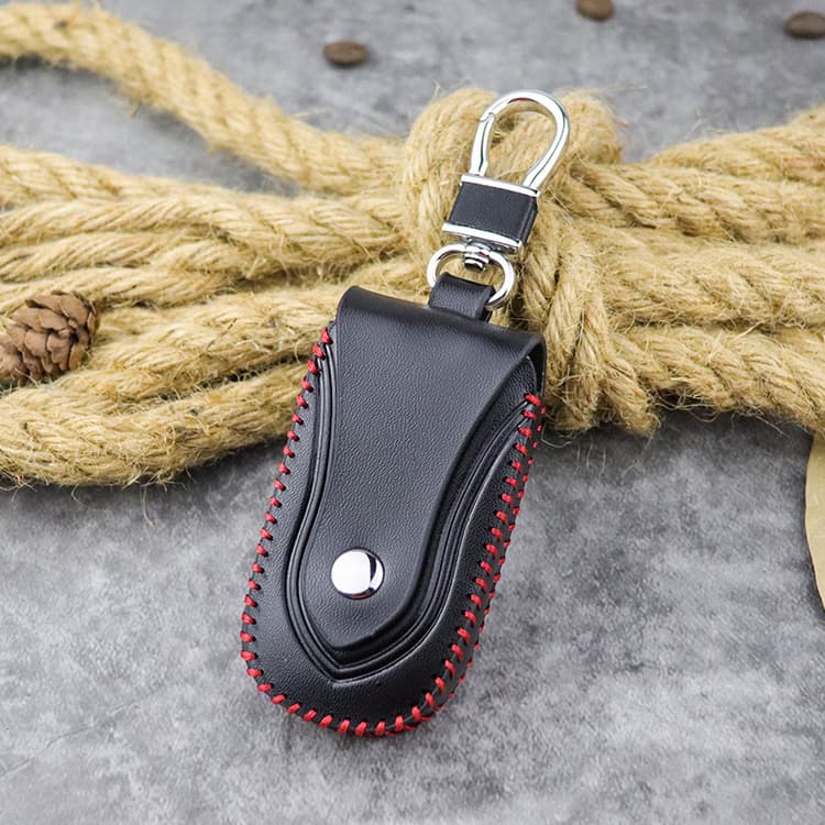 Funda piel para llave auto con correa