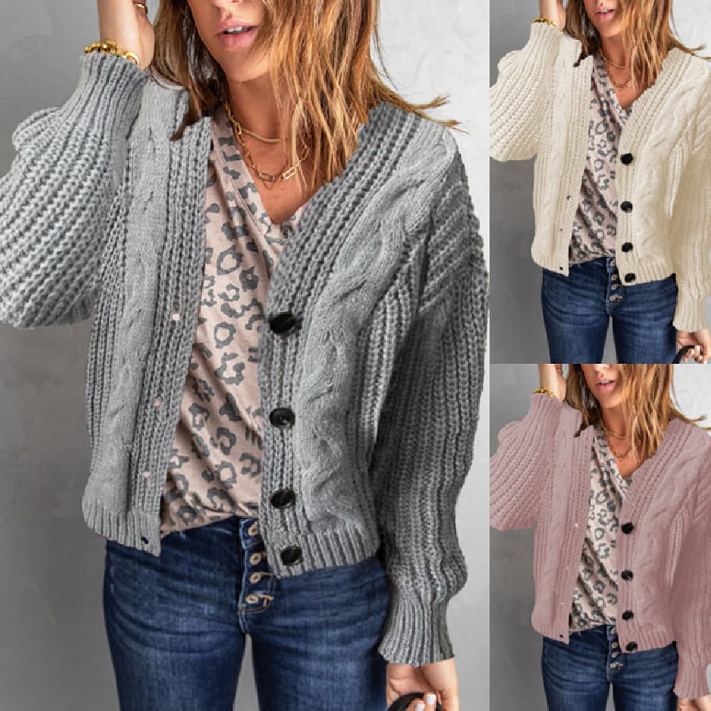 Cardigan de punto para mujer estilo casual