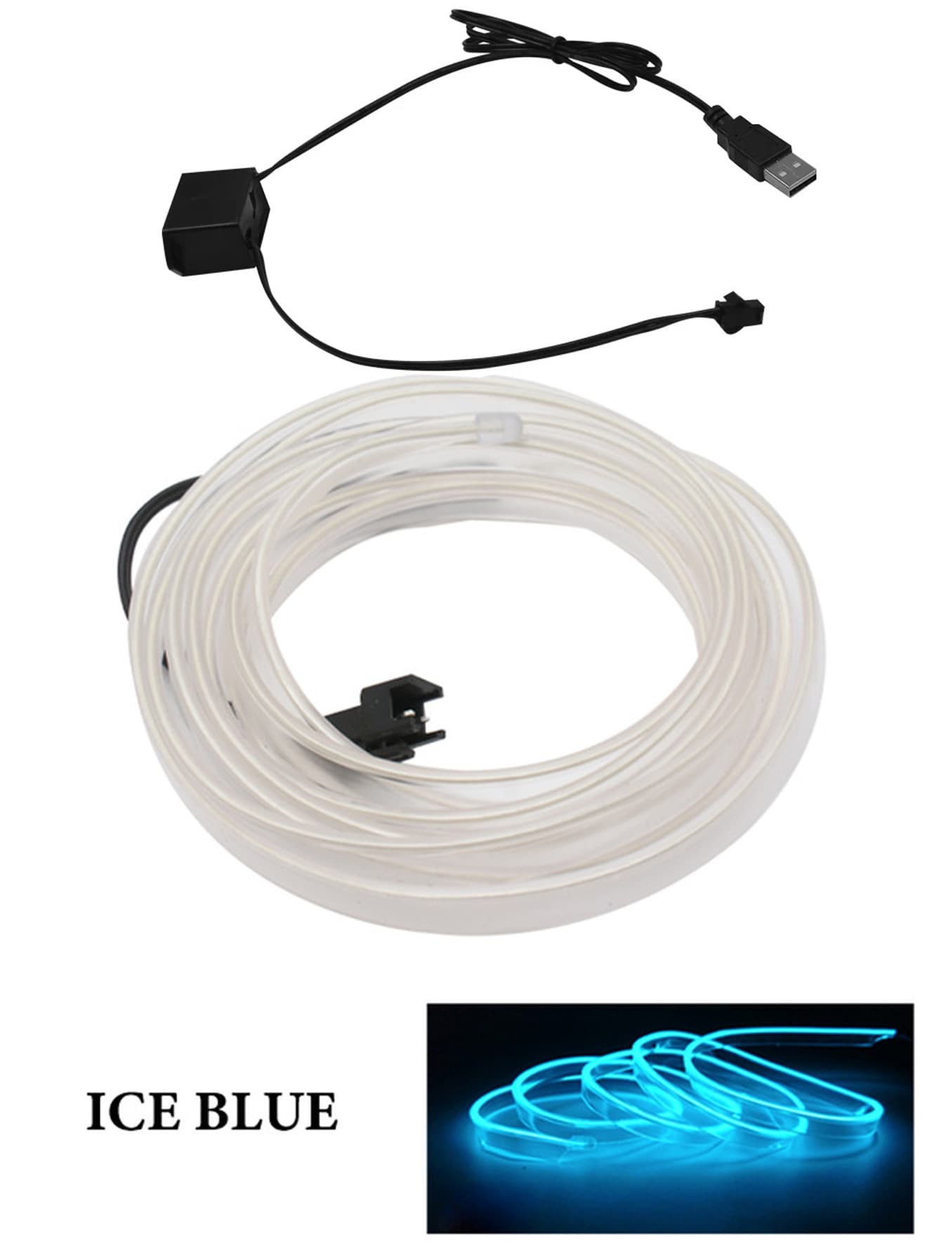 Luces LED ambiente para auto sin adhesivo con panel USB