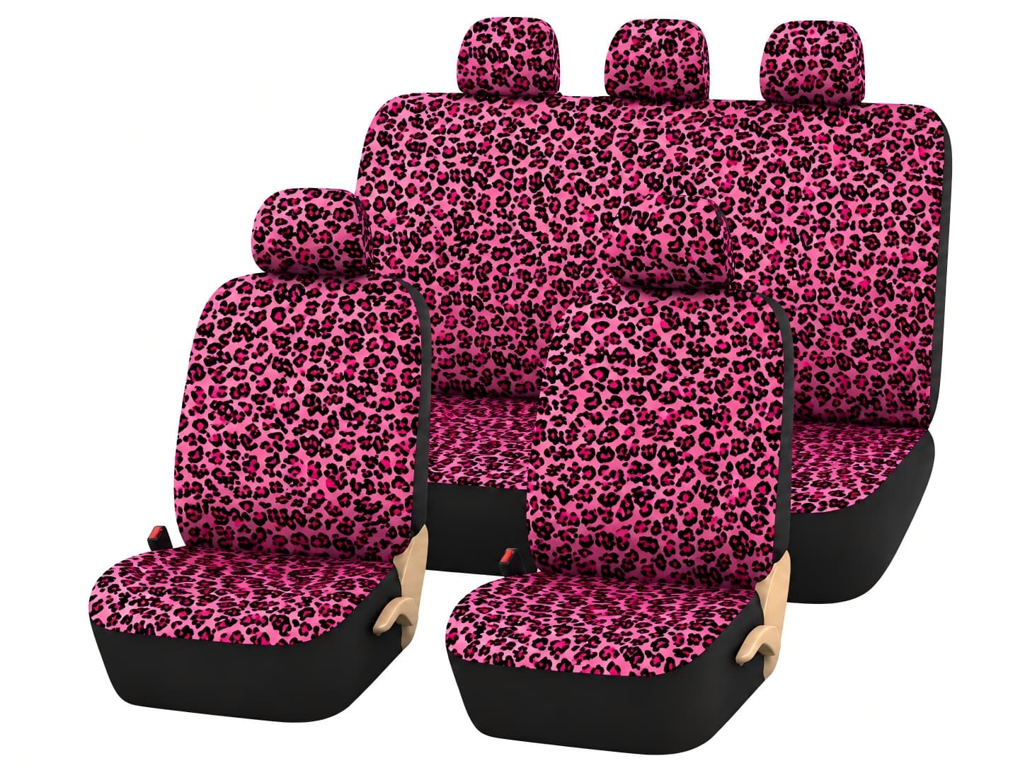 Funda de asiento auto 5 piezas, diseño clásico en tela