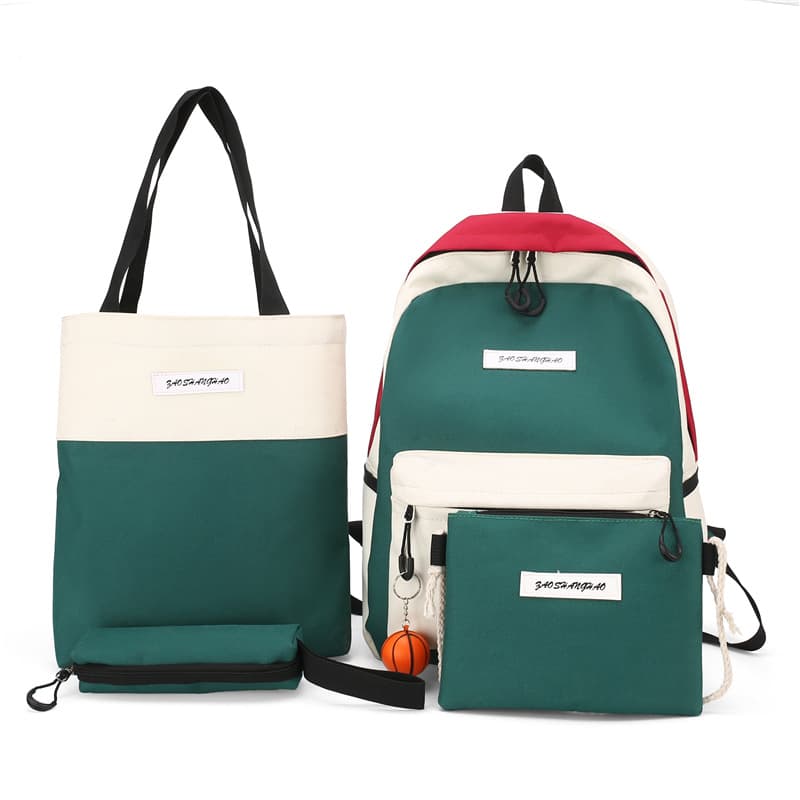 Conjunto de 4 mochilas de lona
