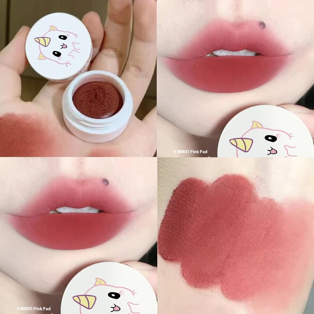 Labial mate velludo con acabado suave