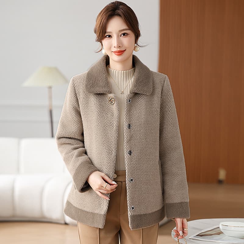 Abrigo acolchado térmico para mujer