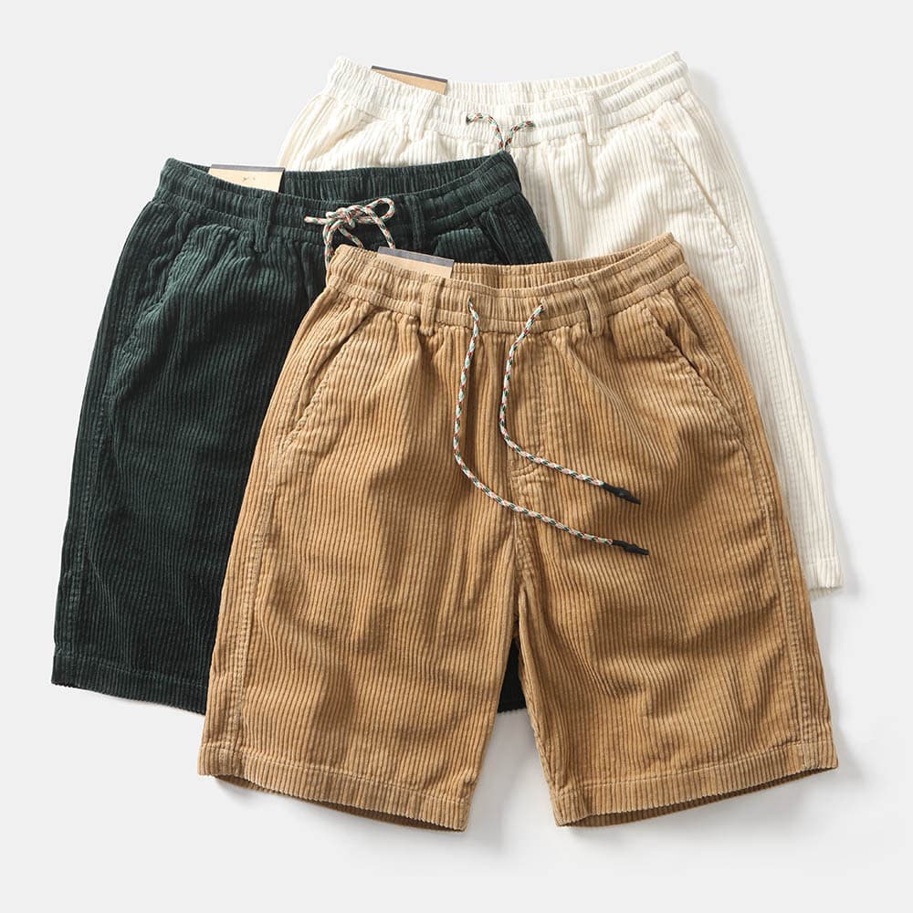 Pantalones cortos cargo para hombre, estilo retro americano