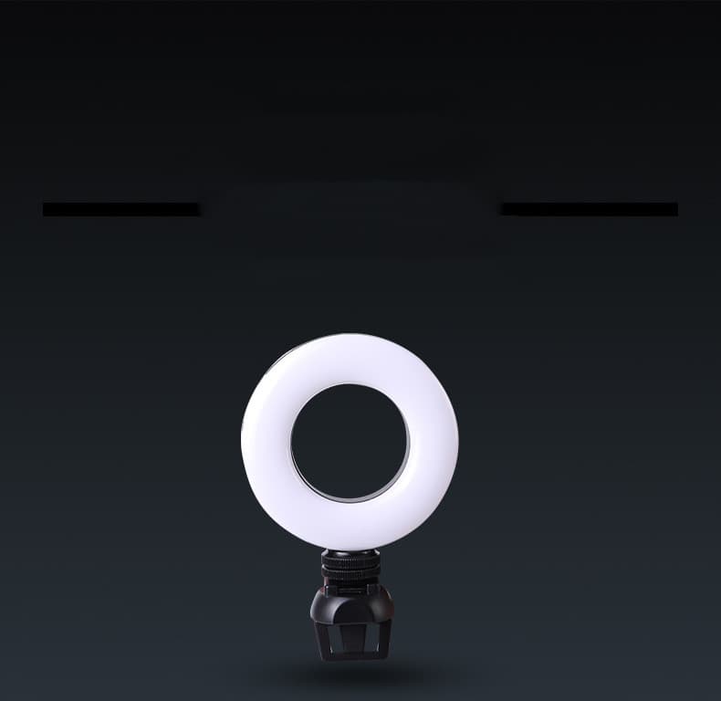 Anillo de luz LED dimmable para videoconferencia y maquillaje
