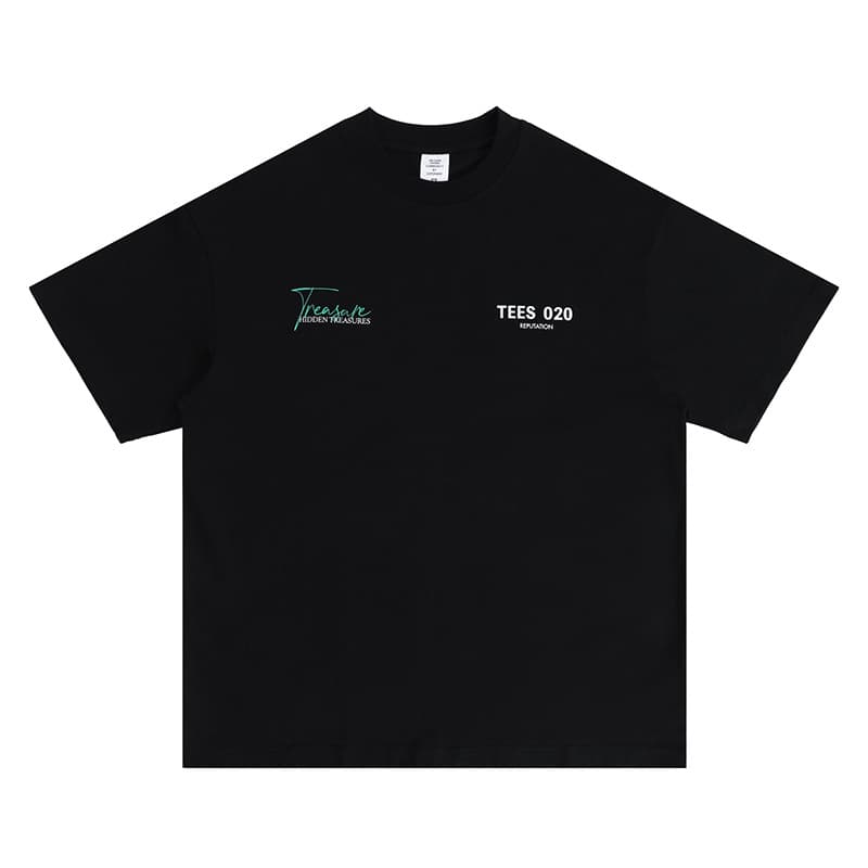 Camiseta básica americana suelta oversize letra