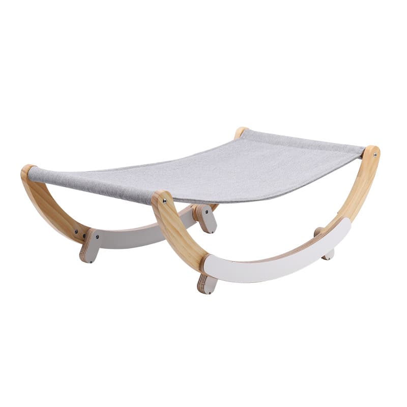 Cama columpio para gatos de madera sólida
