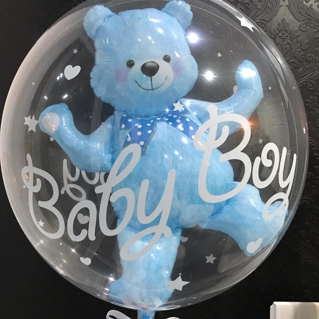 Globo transparente de oso