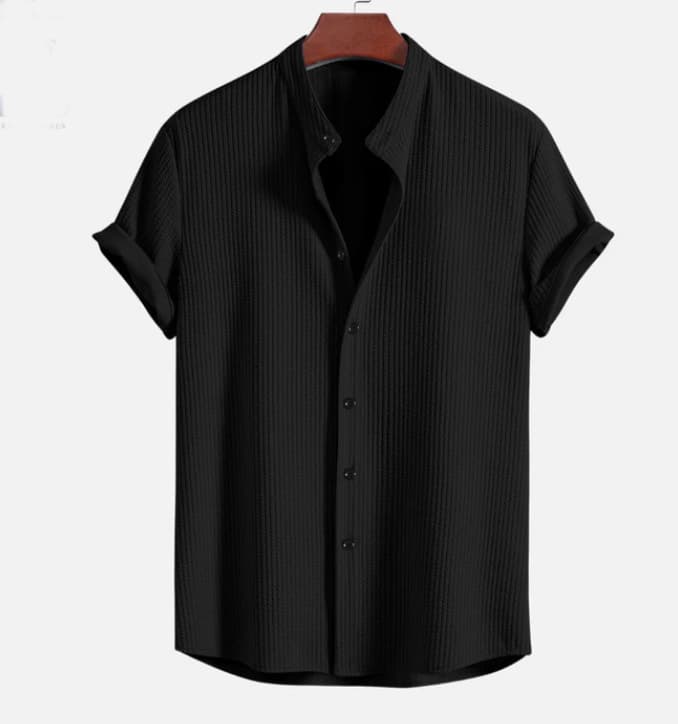 Camisa manga corta holgada verano para hombre