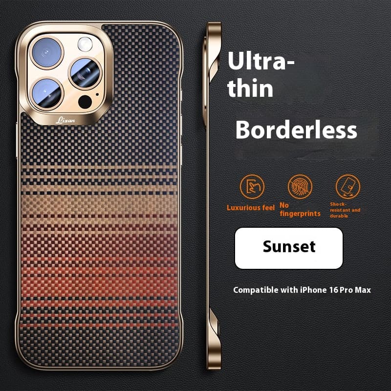 Funda de fibra de carbono con textura Kevlar magnética