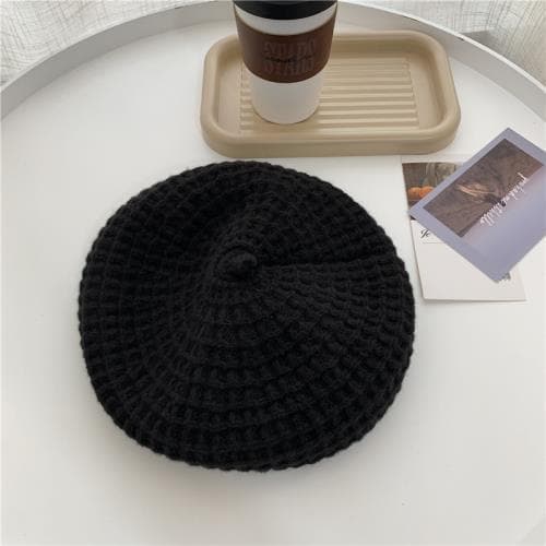 Boina de lana estilo coreano para otoño e invierno