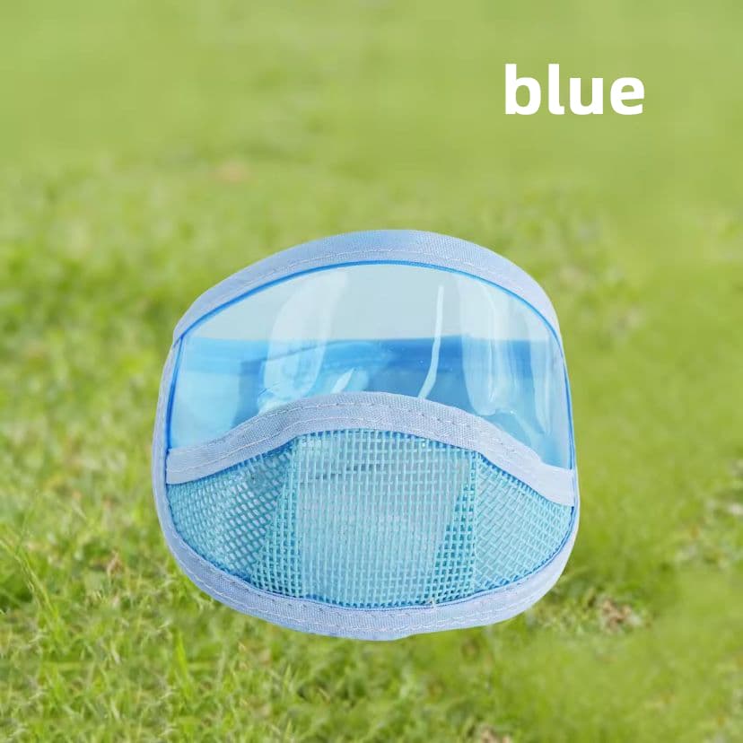 Bozal transparente para gatos con malla respiradora