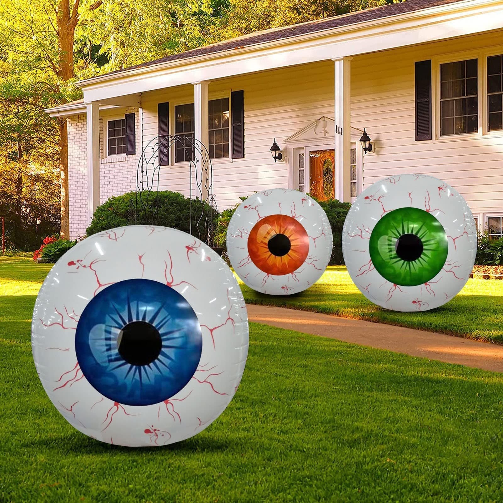 Globo Halloween ojo inyectado en sangre inflable